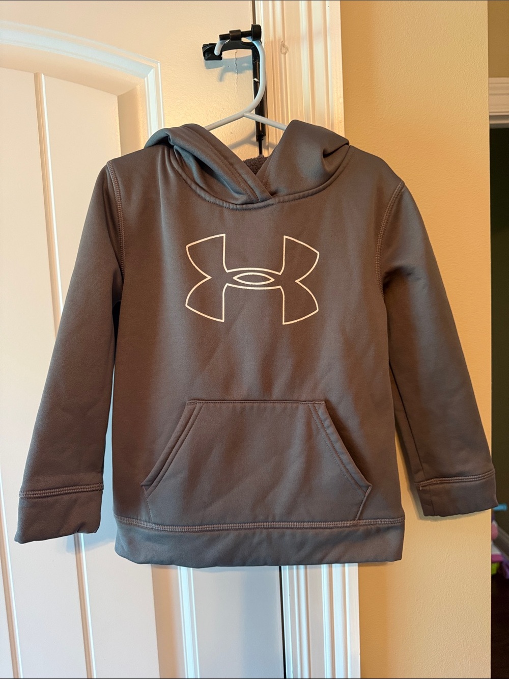 Under Armour Kids Brown Logo Pullover Hoodie